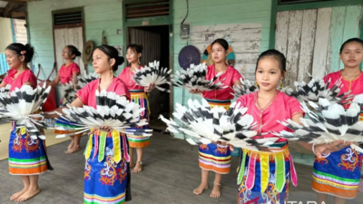 pelestarian budaya, PT SAP, Desa Long Melah, Kutai Timur, sanggar tari