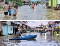 Banjir Mahakam Lumpuhkan Aktivitas Warga Tering Seberang, 200 KK Terdampak Parah