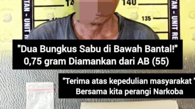 Patroli Malam Polsek Bontang Selatan Berhasil Ungkap Kasus Sabu 0,75 Gram, Seorang Buruh Ditangkap