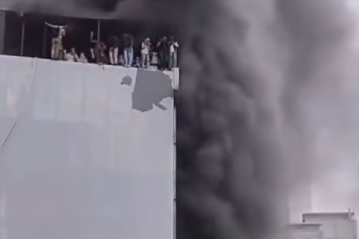 kebakaran Terra Drone, karyawan terjebak, gedung terbakar, Jakarta Pusat, korban tewas