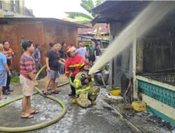 Kebakaran Hanguskan Rumah Kontrakan di Berau