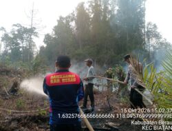 Hujan Tak Merata, Penanganan Karhutla di Berau Terus Berlanjut