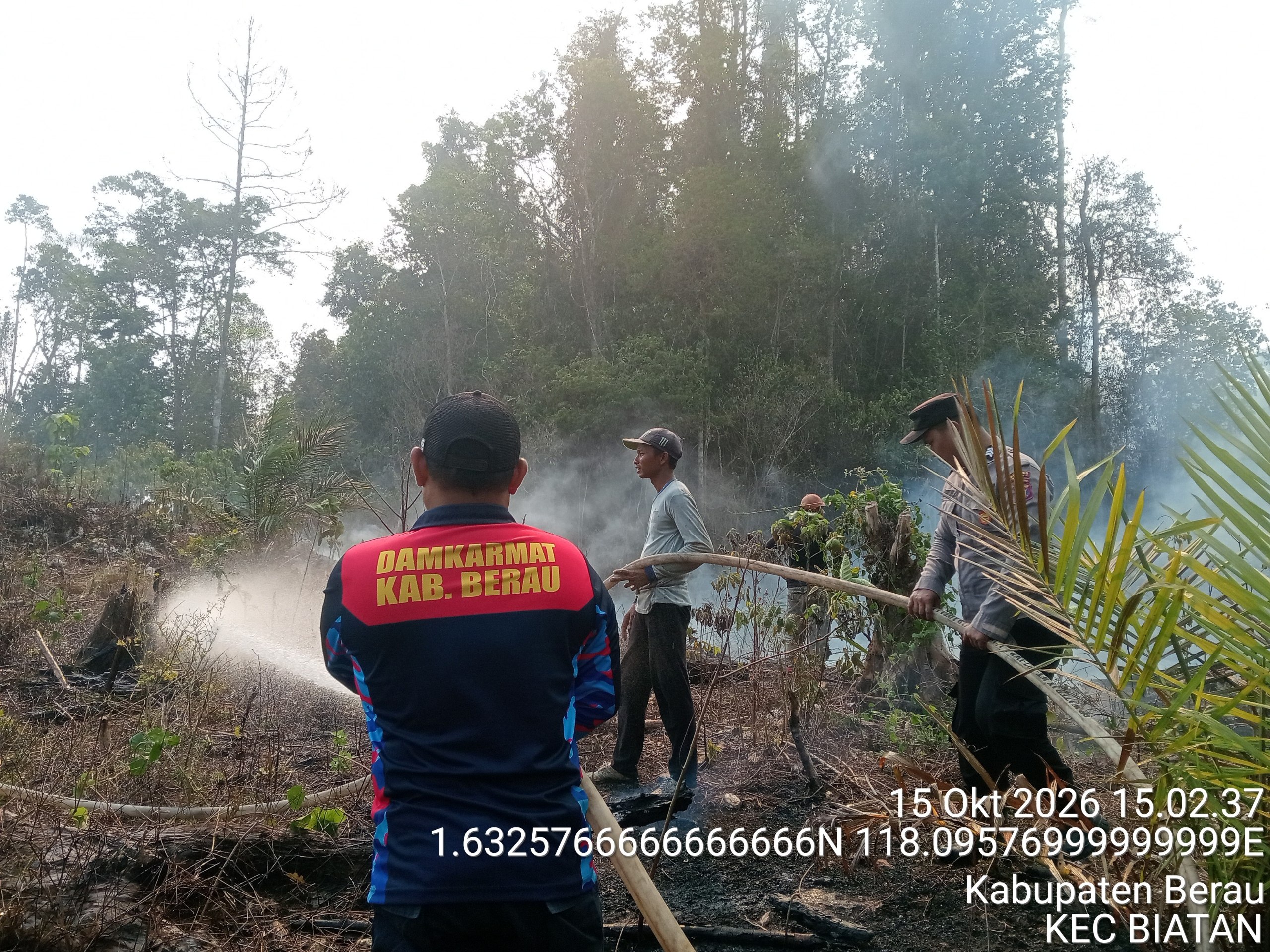 Hujan Tak Merata, Penanganan Karhutla di Berau Terus Berlanjut
